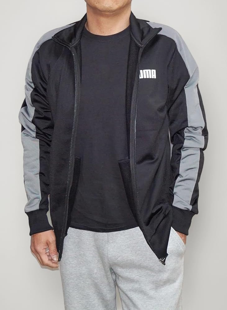 PUMA グレー ジャージ セットアップ Mサイズ プーマジャージ セットアップ Mサイズ グレー×ピンク - メルカリ
